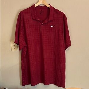 3XL Like New Nike Men's Crimson Polo Shirt